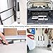 Aluminum Telescoping Ladder, Ohuhu Upgraded 12.5 FT ANSI Certified One-Button Retraction Extension Ladder Retractable Collapsible Ladders, Telescopic Compact Ladder for Home RV Loft Silver