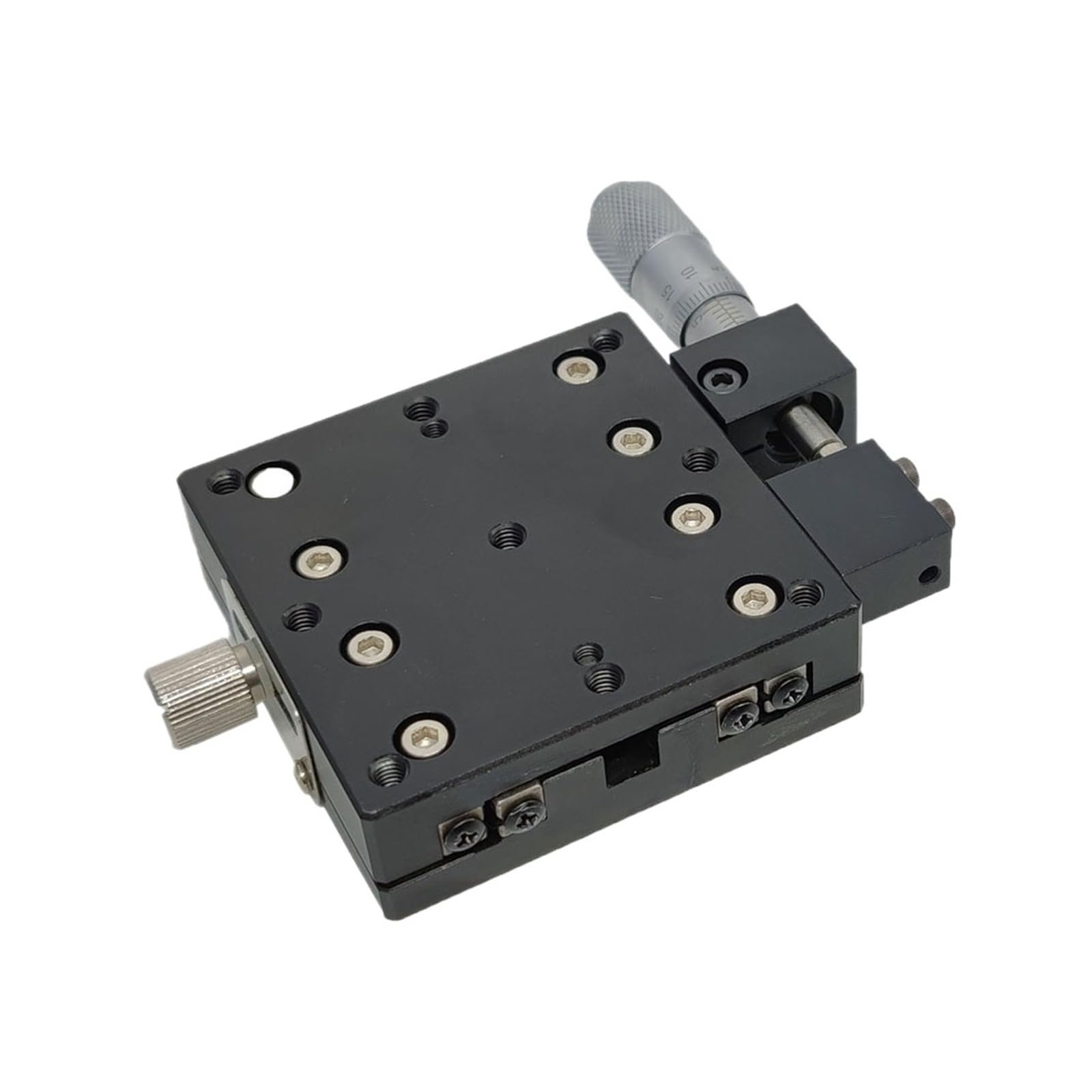 Plateforme linéaire axe X 70 x 70 mm, glissière Optique à déplacement Manuel, Rail de Guidage Micromete LX70-CLX70-LLX70-R(LX70-R)