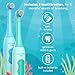 Aquasonic Kids Electric Toothbrush Set for Ages 3+ | Soft Bristles, Oscillating Brush Head, Built-in Battery | Aquarium Adventures