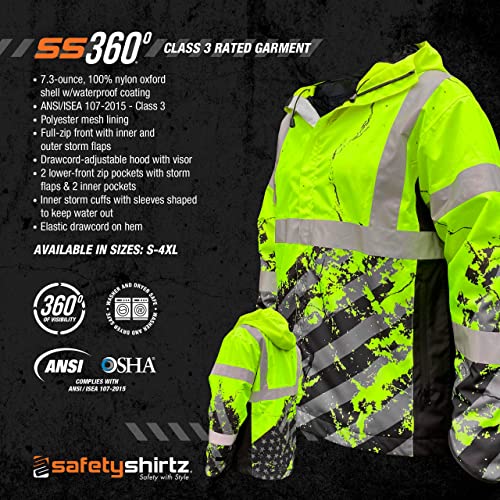 Image of SafetyShirtz SS360 ANSI Class 3 Type R Graphic Hoodie