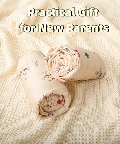 Image of SDY Dog Jersey Crib Sheets, Cute Animal Crib Sheets for Standard CribMattress&Toddler Bed Mattress Cover,2 Packed, Size52 x28 x8, Super Soft Jersey Fitted Sheet for Baby Boys and Girls