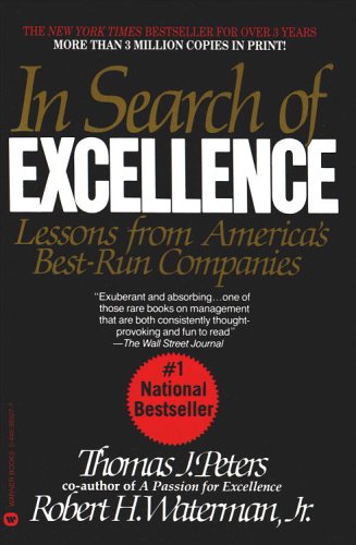 In Search of Excellence 0446389765 Book Cover