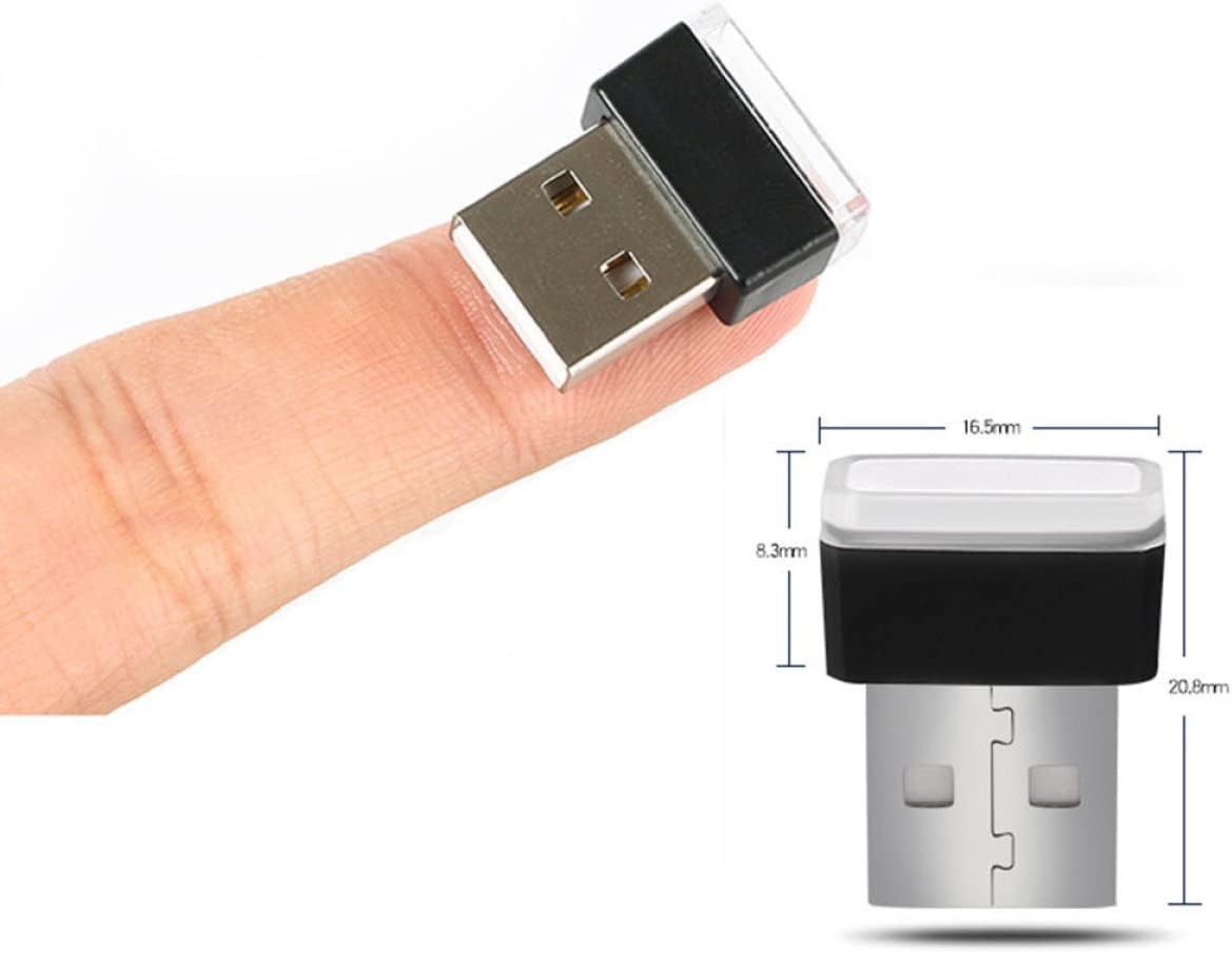 Mini USB LED Light for Car Power Bank Night Lighting Red image 5