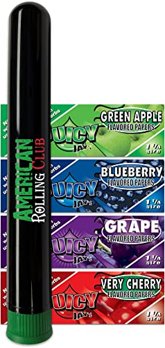 Juicy Jays 4 Pack Assorted 1 1/4 Cigarette Papers | Mix 2 | Includes ARC Saver