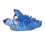 Aura Quartz Crystal Cluster Blue Titanium Coating Jewelry Quartz Cluster Home Deco Crystal,100g