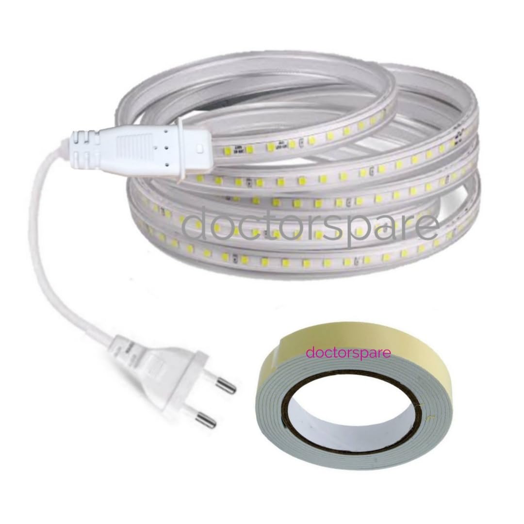 doctorspare Smd Led Rope Light With Double Side Adhesive Tape | Waterproof Led Rope Strip For Diwali, Christmas, Kitchen Cabinet, Mirror, Smart Tv, Gaming Console | 220V Ac Plug (2 Meter, Blue) (B0CJMXDNPN) Amazon Price History, Amazon Price Tracker