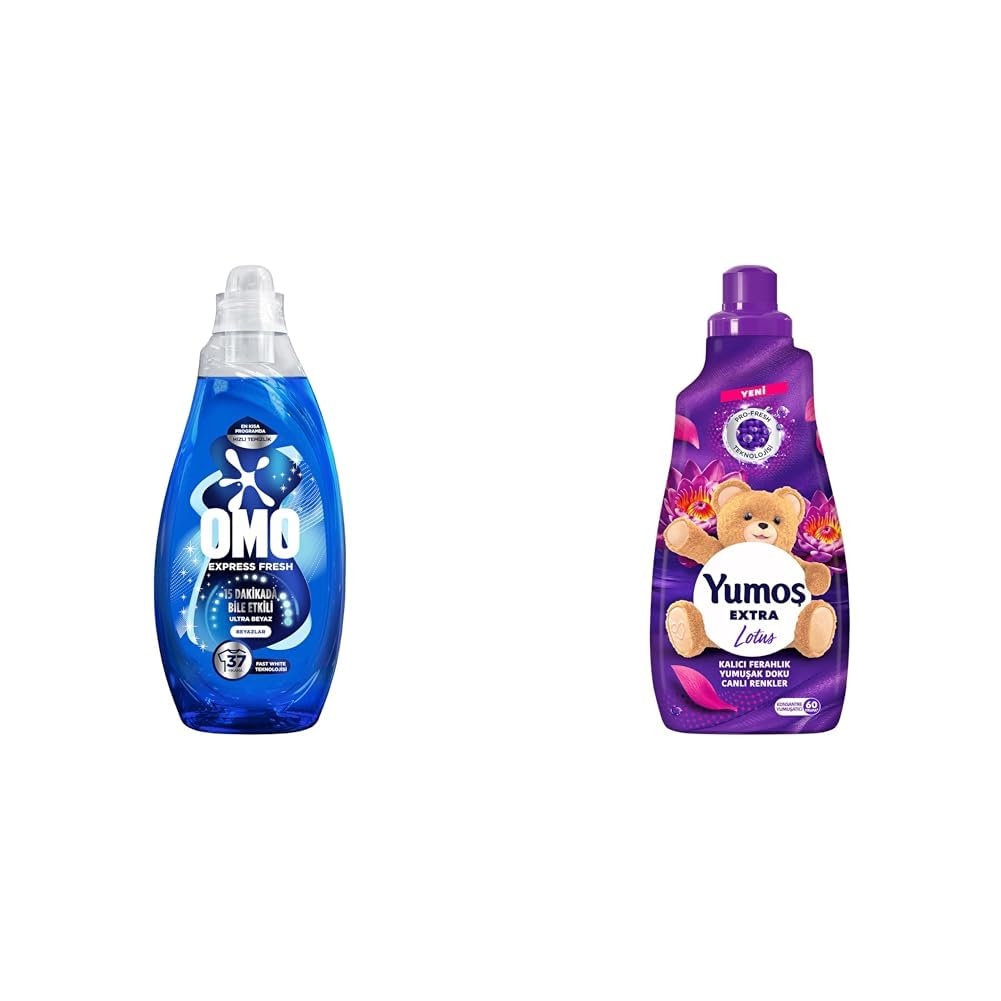 OMO EXPRESS FRESH BEYAZLAR 6X1480ML + YUMOS EXTRA LOTUS 9X1440ML