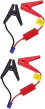 Cabilock 2pcs Intelligent Battery Booster Clamps Heavy-duty Alligator Clips for Emergency Car Portable Jumper Cables for Cars Trucks and Suvs Safety Features