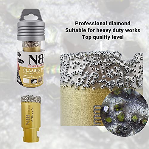 NBB vacuum brazed diamond hole saw with M14, Classic Golden type - Image 3