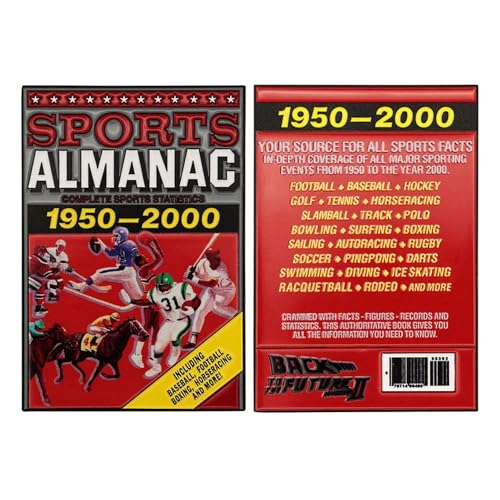 Lingot d'almanach sportif Retour vers le futur édition limitée pour collectionneur