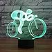 Produktbild 3D Fahrrad Lampe USB Power 7 Farben Amazing Optical Illusion 3D wachsen LED Lampe Formen Kinder Schlafzimmer Nacht Licht