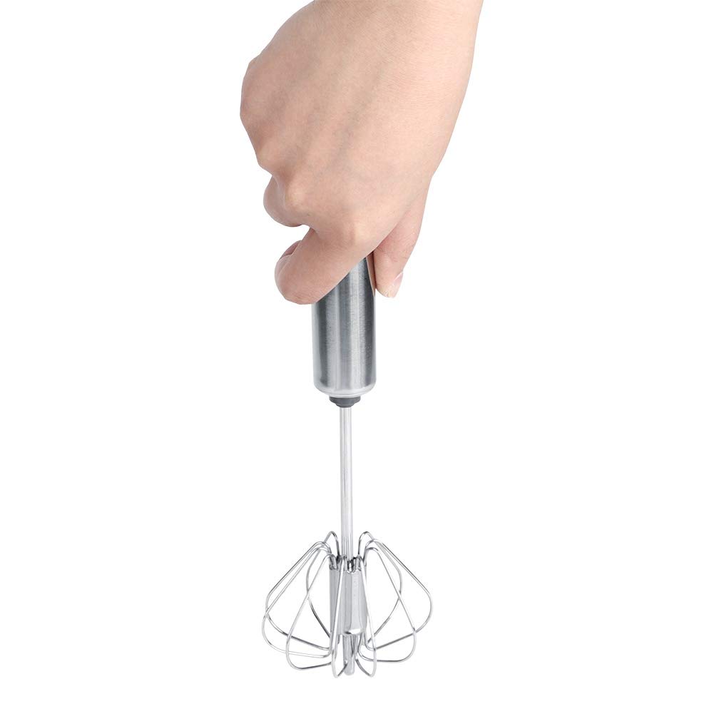 Changor Semi-automatic Egg Beater, Cobaka Silicone Baking 34x7cm Stainless Steel for Baking