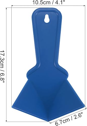 Miniatura 2 de uxcell Paleta de esquina interior de 4 pulgadas, herramienta de esquina de paneles de yeso de plástico, azul 2 piezas