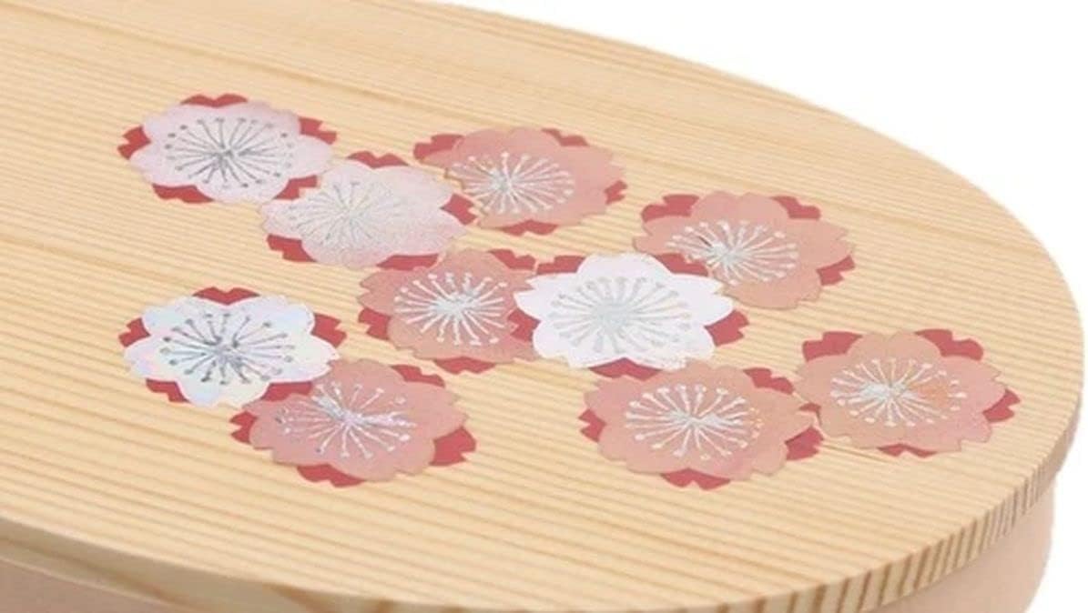 j-kitchens Magewappa Bento Box, 7.1 x 5.3 x 2.7 inches (18 x 13.5 x 6.8 cm), 24.7 fl oz (700 ml), Urethane/Makie Processing, Current Model