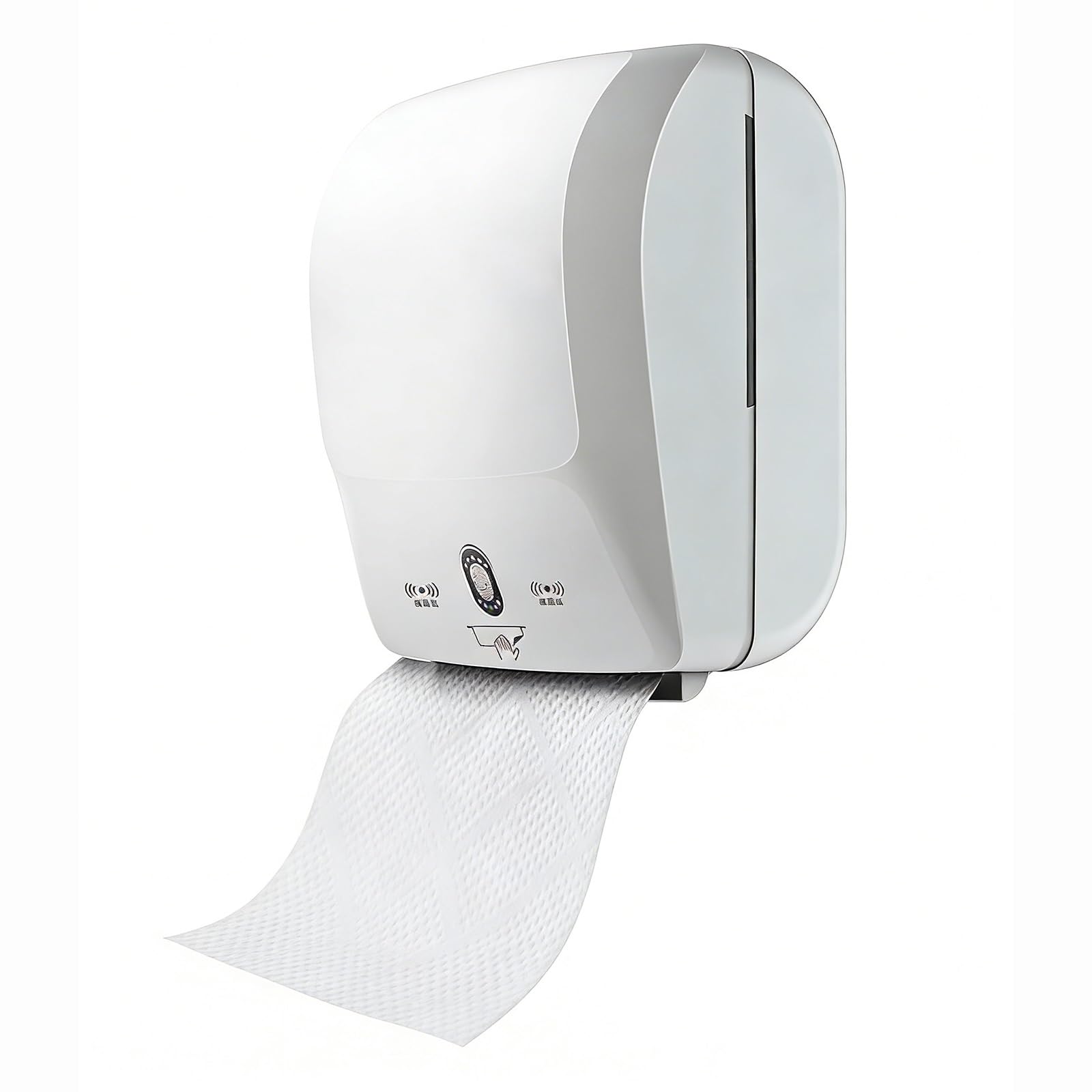 Automatyczny dozownik ręczników papierowych do użytku komercyjnego, montowany na ścianie, dozownik rolek papieru toaletowego, 30 x 25 x 40 cm, białe akcesoria łazienkowe, idealne do obszarów o dużym