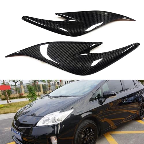 Paupières de phare avant Prius 2012-2015 carbone pour masquer les rayures d'optiques - 2