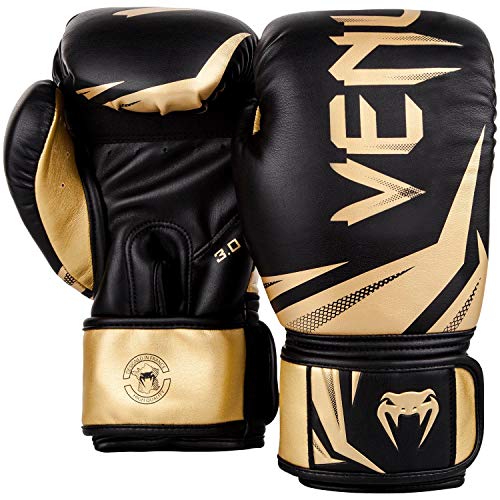 Venum, Challenger 3.0 Boxing Gloves, Unisex Adult, 10 Oz, Black/Gold, Black / Gold - Image 2
