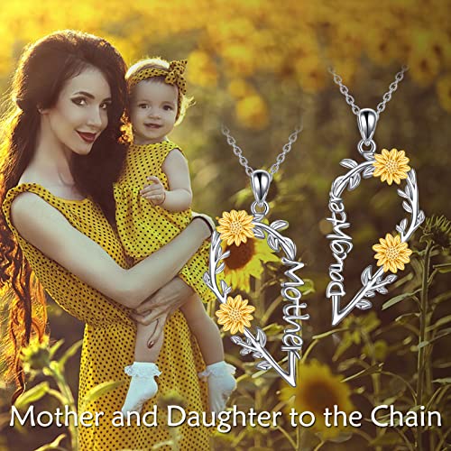 Yfn Mother Daughter Necklace For Two Sterling Silver Mother Daughter Pendant Heart Matching Jewelry Gifts For Women Girls #TOP5
