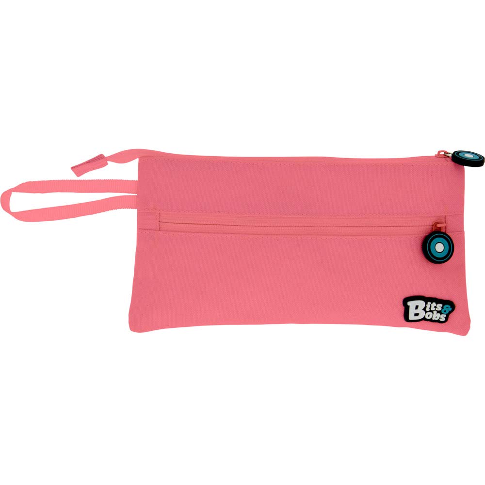Grafoplás 37543853 School Flat Pencil Case, Light Pink, 23.5 x 12 cm, Bits & Bobs, 23,5x12cm