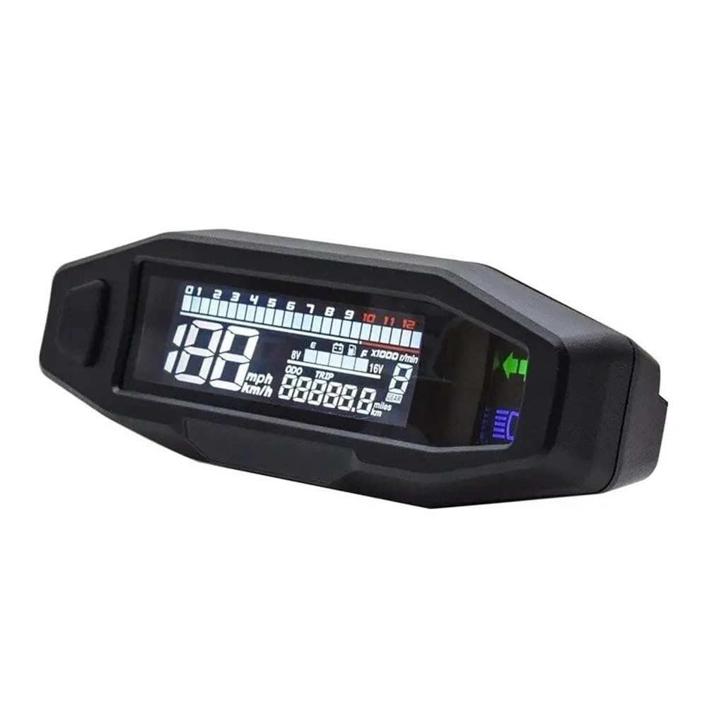Compteur vitesse moto Jauge numérique universelle pour moto, tachymètre, écran d'affichage, indicateur de clignotant, jauge d'huile