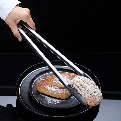 16 Inch Barbecue Tongs, Stainless Steel BBQ Tongs, Premium Grill Tongs for Cooking, Metal Tongs for Massive Meat, Locking Kitchen Tongs, Stylish Sturdy Cooking Tongs - Image 5
