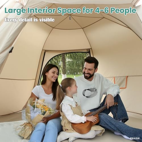 Carpa para camping 2-3 personas EZBY con toldo y bolsa miniatura 3