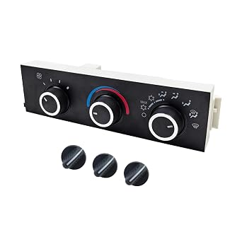 599-217 Front Climate Control Module A/C Heater Air Conditioning Panel w/ 3 Button | Fit for 1996-2020 Chevrolet Chevy Express Kodiak Astro G30, GMC Savana Topkick Safari G3500 | OE 15773678 15073274