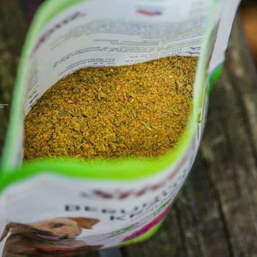 Stiefel Beruhigungskräuter für Hunde, 100% naturbelassene Kräutermischung, kann nervöse und gereizte Hunde unterstützen, mit Bierhefe, Hanf, Pfefferminz, Melisse, Johanniskraut & Baldrianwurzel, 100g