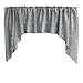 Zen Creative Designs Small Flowers Allover Print Swag Cotton Window Valance Home DÃ©cor Bedroom Nursery Kitchen Window (Blue on White)