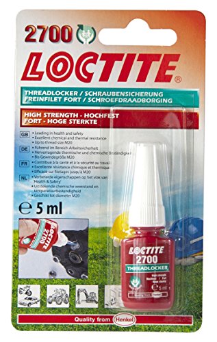 Loctite Henkel 2700/5/1 Health and Safety Threadlocker, High Strength, 5 mL