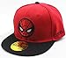 Diluma Kids Spider Man Cartoon Falt Hat Snapback Baseball Cap (Red)