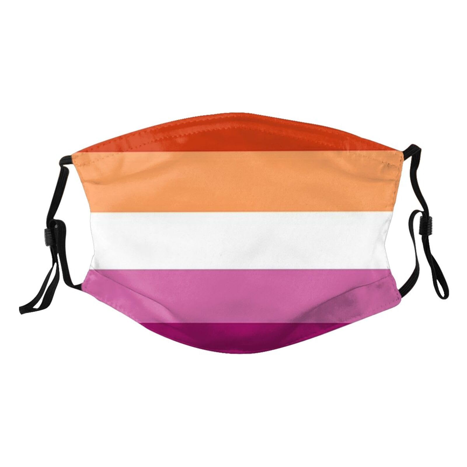 Lesbian Pride Flag LGBTQ Adult Dust Mask Adjustable Dust Face with 2 Filter99
