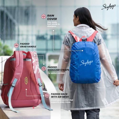Image of Skybags Brat Pro Max 15.6 Inch Compatible Unisex 35L Laptop Backpack | Premium Durable Fabric| 3 Compartments | Padded Backpanel | Office & Casual Travel Backpack for Men & Women