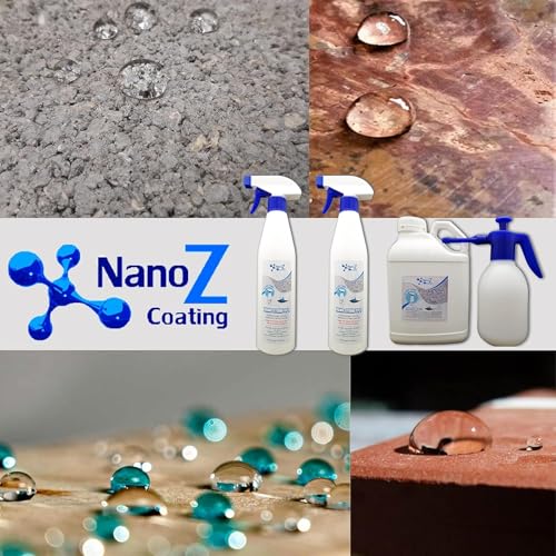 Image of Nano Stone Sealer, Eco-Friendly Invisible Hydrophobic Water Repellent Coating for Concrete, Stone, Marble, Granit, Limestone, Cement. Green Label Certified (67.63 fl.oz)