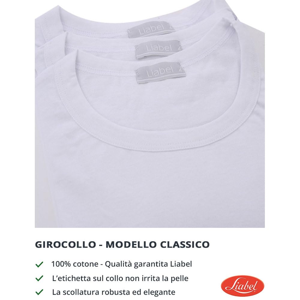 Liabel Camiseta Cuello Redondo/Cuello V Hombre Camiseta de Tirantes Algodón Art. 4428
