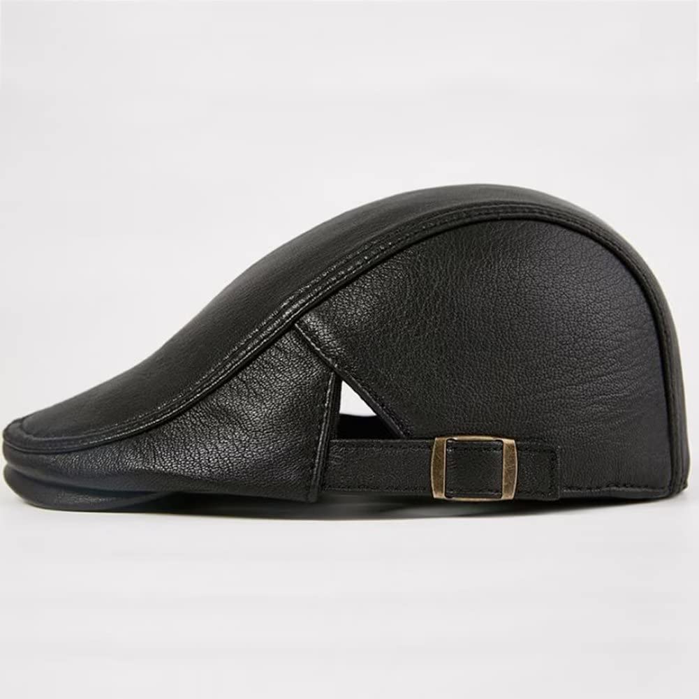 UMJIGF Flat Cap for Men Autumn Winter Newsboy Hat Beret Flat Cap Driving Golf Hat Household,C-XXL