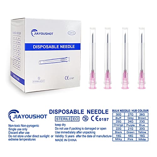 100Pack -18Ga 1.5Inch(38Mm) Dispensing Needles With Luer Lock,Individual Package Of Injection Syringe Accessories ,Suitable For Refilling Liquid, Inks,Livestock And Industry #TOP30