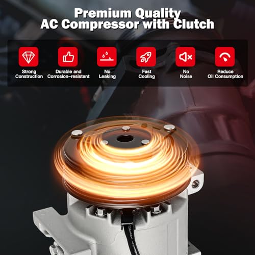 Image of CCIYU AC Compressor w /Clutch for Nissan X-Trail 2.5L 2007-2014