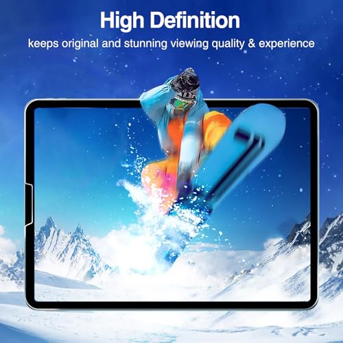 Image of ProCase 2 Pack Screen Protector for iPad Pro 11 4th 3rd 2nd 1st 2022 2021 2020 2018, Tempered Glass Film Guard for iPad Pro 11 4 3 2 1 Gen -Clear