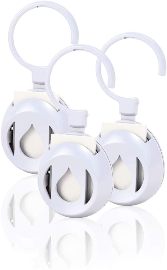 Difusor de Óleos Essenciais Aromapod Natural Airflow com 5 Refil Sem Perfume - Pacote com 3 para Quartos, Banheiros, Cozinhas e Escritórios