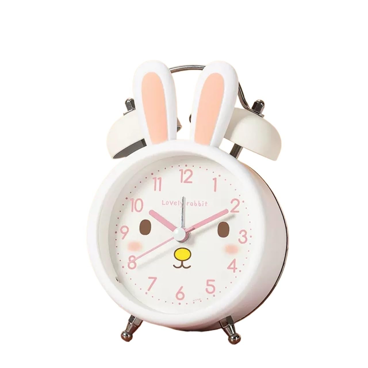 Bp7gVw5sP Loud Alarm Clocks Alarm Clock Ticking Travel(White)