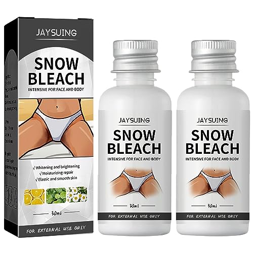Juztec Armpit Thigh Darkening Cream Snow Bleach Cream - Whitening for Private Parts Underarms & Dark Spot Removal - Gentle Skin Lightening (2 Pack)
