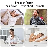 Ear Plugs for Sleep, 45dB Noise Cancelling Earplugs Hearing Protection for Sleep, Concentration, Travel, Work, Concerts, Ultra Comfortable Reusable Silicone Ear Plugs, with 8 Tips(XS/S/M/L) & Case - Image 7
