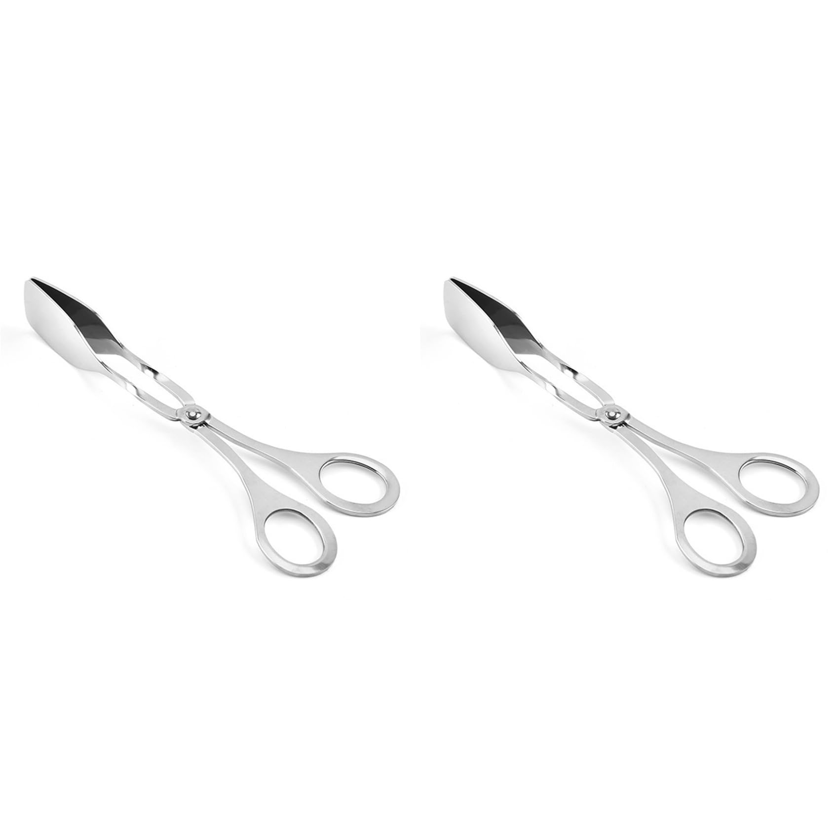 Hndhbfgrt 2X Food Tongs, Barbecue Tongs Buffet Kitchen Bread Tongs Hotel Steak Tongs Barbecue Salad Tongs