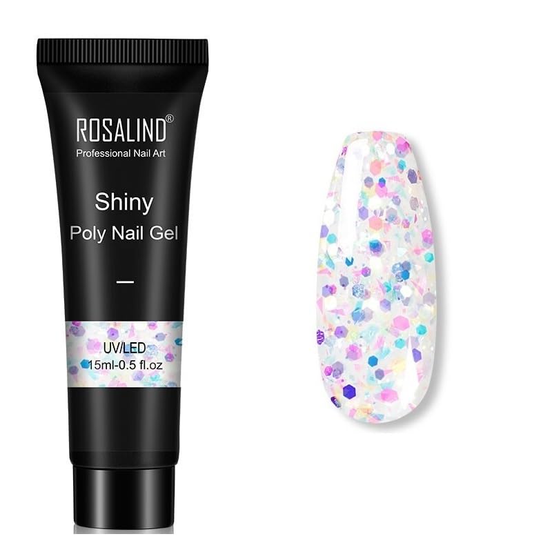 ROSALIND NAIL EXTENSION GEL from BELLE GAGA ™ 15ml Poly Nail Gel Poly Extension Gel Builder Gel for Starter DIY Manicure Nail Art Design Supplies (RE09-21)