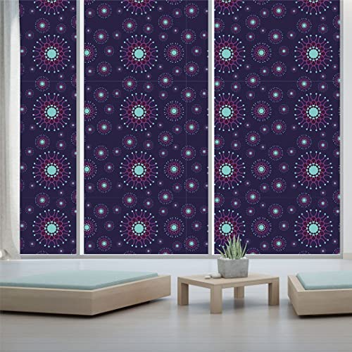 Image of CVANU Window Film Privacy Heat-UV Protection Self-Adhesive Window Glass Film Viny Sheet Multicolor Size(23inch X 100inch) C171