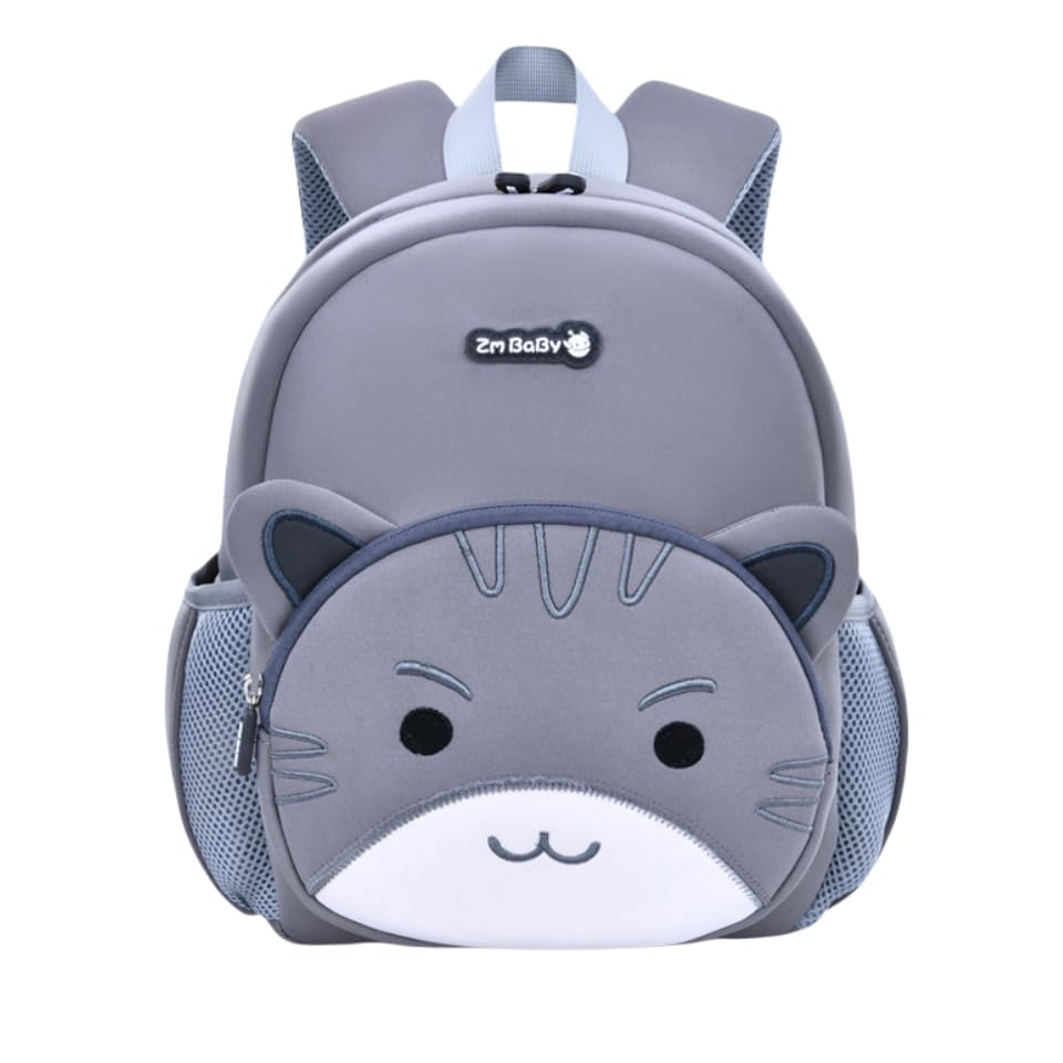 Mochila Infantil com Design de Animal, 25x21x12cm para 1-3 Anos, 28x23x13cm para 3-6 Anos, 4 Modelos (Gato, Grande)