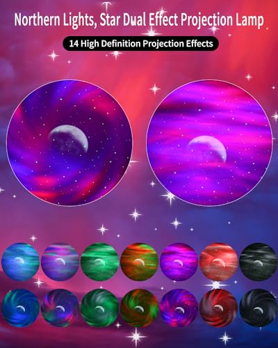SOBEAU Sternenhimmel Projektor 3D Galaxie Bluetooth Audio Timer Fernbedienung Schlafzimmer Verwendung