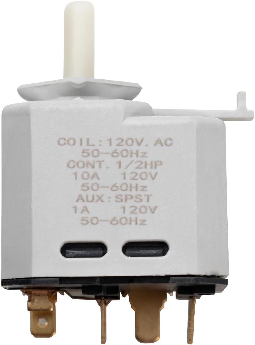 OEM W10117655 Dryer Push to Start Switch Replacement Compatible with Crosley, Maytag, Kenmore and Whirlpool Dryers Replaces WPW10117655 1448106 AP6015267 AH1491565 EA1491565 PS1491565