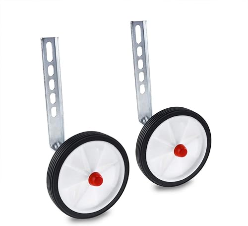 Ruedas de entrenamiento, 1par de ruedas de entrenamiento traseras para bicicleta, resistentes y ajustables, kit de montaje compatible con bicicletas